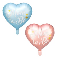 Balão em forma de coração Mom To Be 43 cm - Partydeco
