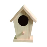 Pequena casa de madeira para pássaros