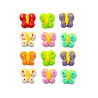 Figuras de açúcar em forma de borboleta - Decorar - 12 unidades
