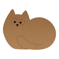 Silhouette MDF 25 cm | Bola para gatos