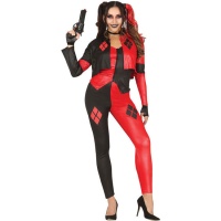 Fato de Harley Supervilã Perigosa para mulher
