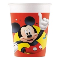 Copos compostáveis Mickey Mouse 200 ml - 8 unidades