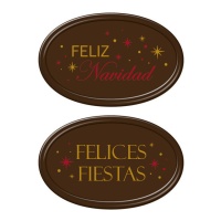Chocolate negro Feliz Natal - 60 pcs.