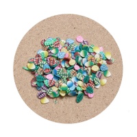 0,5 cm de formas de folhas decorativas