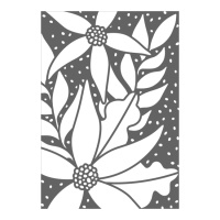Estêncil de flores e bolinhas 30 x 20,5 cm - Artemio