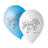 Balões Smurfs azuis e brancos - Ciao - 10 pcs.