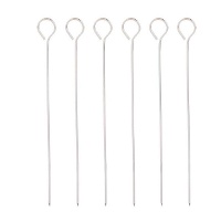 Espetos de metal 25 cm - 6 unidades