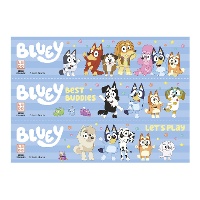 Oblata comestível da Bluey para borda de bolo de 21 x 4,95 cm - 3 unidades