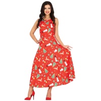 Fato de Natal vermelho para mulher