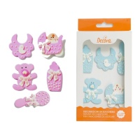 Figuras de açúcar de Bebé - Decora - 5 unidades