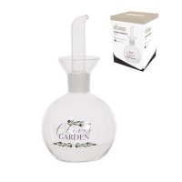 Galheteiro anti-gotas transparente para azeite de 300 ml