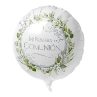 Balão floral 45 cm My First Holy Communion