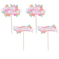 Cobertura de bolo Happy Easter - 24 pcs.