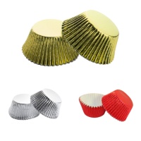 Cápsulas metálicas para cupcakes - Pastkolor - 30 unidades