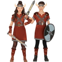 Fantasia de guerreiro viking nórdico infantil
