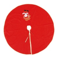 Suporte de árvore vermelho com o Pai Natal 1,20 m