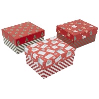Caixa de Natal Divertida de 12 x 10 x 6 cm Variada - 1 Unidade