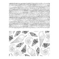 Carimbos acrílicos de conchas e toupeiras - Artemio