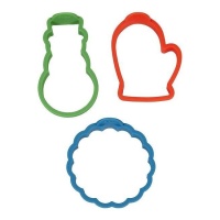 Moldes de silicone para panquecas de Natal - Wilton - 3 pcs.