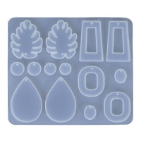 Molde de resina de silicone para brincos - Artis Decor