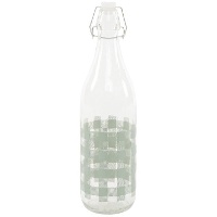 Garrafa de 1 L de quadrados vichy