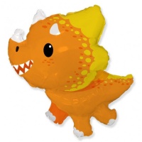 Balão Dinossauro Laranja 82 x 76 cm - Festa Conver