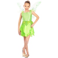 Fantasia de fada verde com asas para menina