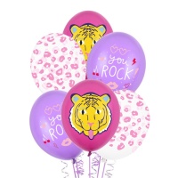 Balões de látex de You Rock de 30 cm - PartyDeco - 50 unidades