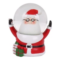 Globo de neve com o Pai Natal de 12 cm
