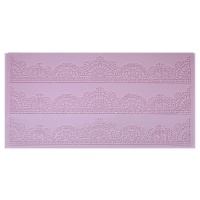 Molde de silicone retangular com três bordas 39 x 19,2 cm - Artis decor