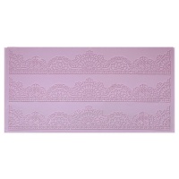 Molde rectangular de silicone com três bordas 39 x 19,2 cm - Artis decor