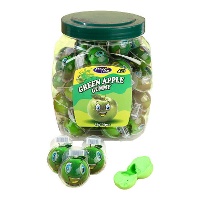 Gomas de maçã verde recheadas com gelatina de 18 gr - 50 unidades
