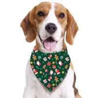 Cachecol de Natal verde para animais de estimação
