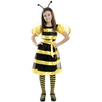 Fato de abelha com laço para raparigas