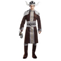 Fato de Viking castanho e cinzento para homem
