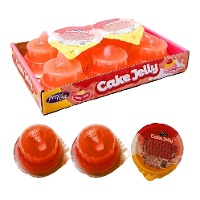 Tortas de gelatina sabor morango - 80 g - 8 unidades