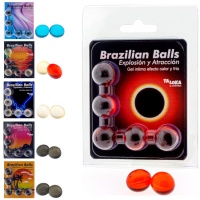 Bolas brasileiras de gel excitante com efeito - Taloka - 5 bolas