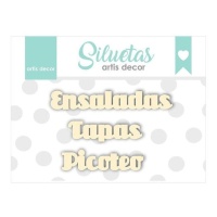 Saladas, Tapas e Petiscos Aglomerado - Artis decor - 3 unidades