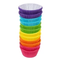 Chávenas para cupcakes com as cores do arco-íris - Wilton - 300 unid.