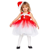 Fato de Mãe Natal com Tutu para menina