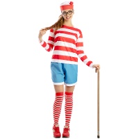 Fantasia de Viajante com Chapéu para Mulher