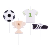 Velas de futebol - PME - 4 unid.