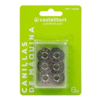 Bobinas metálicas para máquinas de costura - Castelltort - 6 pcs.