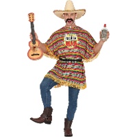 Fantasia de homem tequila com poncho