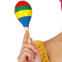 Maraca multicolorida - 1 maraca