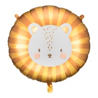 Balão de cabeça de leão redondo de 70 cm - PartyDeco