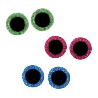 Olhos de segurança para Amigurumis de 0,8 a 1,8 cm - 60 pcs.
