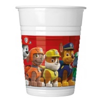 Copos de plástico da Patrulha Pata de 200 ml - 8 unidades