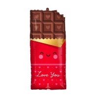 I Love You mensagem balão de silhueta barra de chocolate 71 x 33 cm - Anagrama