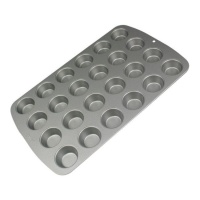 Forma para cupcakes em aço 39,4 x 24,6 x 2,1 cm cm - PME - 24 cavidades